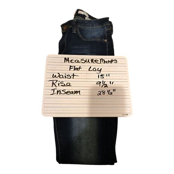 YMI Mid Rise Skinny Stretch Ankle Pants Blue Jeans Women's Junior's Size 11 - Picture 11 of 11